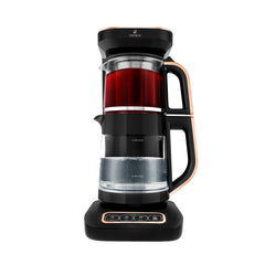 Caysever Robotea Pro théière 4-en-1, bouilloire et cafetière filtre, 2500 W, noir-cuivre