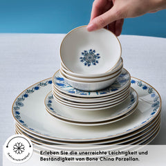 Karaca Bone China İznik Frühstücksset für 6 Personen, 26-teilig