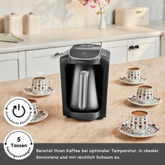 Machine à café turc Karaca Hatır Neo Silver, 735 W, 300 ml
