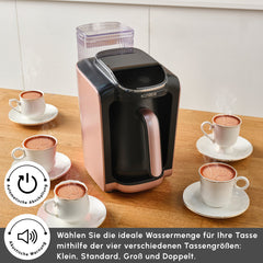 Hatir Aqua automatische türkische Kaffeemaschine, Rose Gold