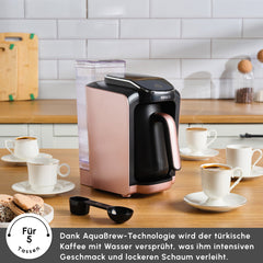 Hatir Aqua automatische türkische Kaffeemaschine, Rose Gold