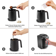 Machine à café turc Karaca Hatır Neo Silver, 735 W, 300 ml