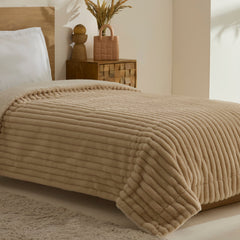 Karaca Rabbit Sher Einzelbettdecke Beige, 150 × 200 cm