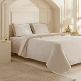 Karaca Nile Bettwäsche-Set für Doppelbett Weiss aus 100 % türkischer Baumwolle