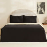 Karaca Marta Bettwäsche-Set für Doppelbett Schwarz aus 100 % Baumwolle
