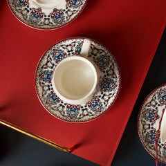 Karaca Nakkas 12-teiliges Espressotassen-Set für 6 Personen