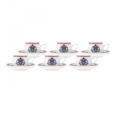 Karaca Nakkas 12-teiliges Espressotassen-Set für 6 Personen