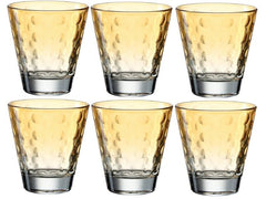 Verre à eau Leonardo Optic Pastel 215 ml, lot de 6, orange