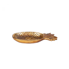 Karaca Nova Pine – Assiette décorative en forme d'ananas en polyrésine (9,3 × 19,3 cm)