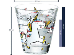 Leonardo Kindertrinkglas Bambini Einhorn, 215 ml, 6 Stück
