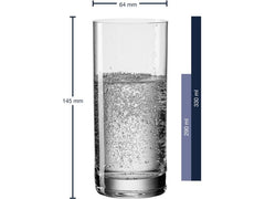 Leonardo Trinkglas Easy 330 ml, 6 Stück, Transparent