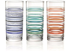 Verre à boire Montana : New Stripes 280 ml, 1 pièce, transparent