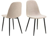 AC Design Stuhl Celia 4 Stück, Beige