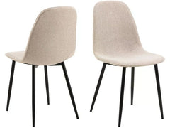 AC Design Stuhl Celia 4 Stück, Beige
