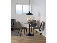 AC Design Stuhl Celia 4 Stück, Dunkelgrau