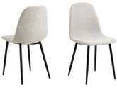 AC Design Stuhl Celia 4 Stück, Hellgrau