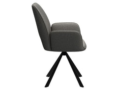 AC Design Stuhl Graham 2 Stück, Dunkelgrau