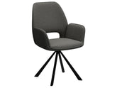 AC Design Stuhl Graham 2 Stück, Dunkelgrau