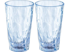 Verre à boire Koziol Club No. 6 300 ml, lot de 2, aigue-marine