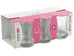 G4U 42461 Ensemble de 6 verres à thé Misis 160cc 1/4OZ