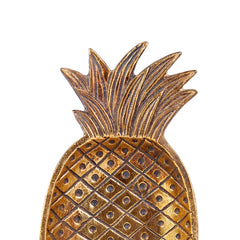 Karaca Nova Pine – Assiette décorative en forme d'ananas en polyrésine (9,3 × 19,3 cm)