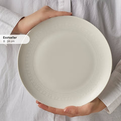 Karaca Artiste Bone China Tafelservice für 6 Personen – 20-teilig, Weiss