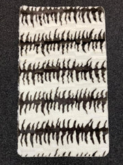 Ensemble de tapis de bain, motif zébré, 2 pièces