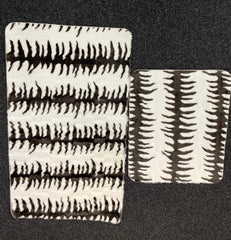 Ensemble de tapis de bain, motif zébré, 2 pièces