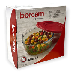Pasabahce 59123 Borcam Set 1pcs Runde Schale Plastikdeckel