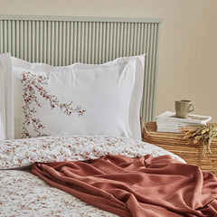 Karaca Mizu Bettwäsche-Set mit Tagesdecke für Doppelbett Mehrfarbig aus 100 % Baumwolle