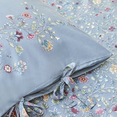 Karaca Ansey Bettwäsche-Set für Einzelbett Blau aus 100 % türkischer Baumwolle