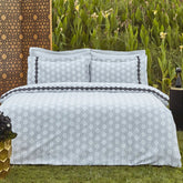 Karaca Rodeni Perkal Bettwäsche-Set für Doppelbett Schwarz/Mehrfarbig aus 100 % Baumwolle