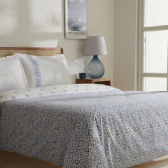 Karaca Marino Bettwäsche-Set für Einzelbett Blau aus 100 % Baumwolle