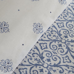 Karaca Marino Bettwäsche-Set für Einzelbett Blau aus 100 % Baumwolle