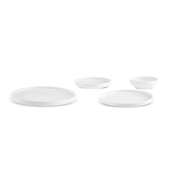 Karaca Streamline New Saturn Weiss 24-teiliges Tafelservice, 6 Personen