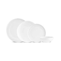 Karaca Streamline New Saturn Weiss 24-teiliges Tafelservice, 6 Personen