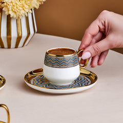 Karaca Suadiye Kaffeetassen Set, 12-teilig, 90 ml