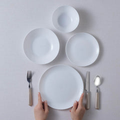 Karaca White Diamond Opal Tafelservice, 6 Personen, 24-teilig