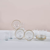Karaca Juliet Teegläser-Set mit Goldrand für 6 Personen, 12-teilig, 170 ml