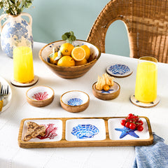 Karaca Mango Marin Mercan Snackschale aus Mangoholz, 10 cm