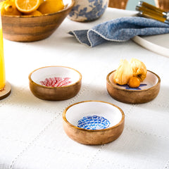 Karaca Mango Marin Mercan Snackschale aus Mangoholz, 10 cm
