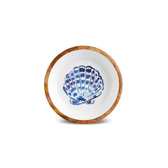 Karaca Mango Marin Muschel Snackschale aus Mangoholz, 10 cm