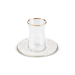 Karaca Fleur Gold 12-teiliges Teeservice für 6 Personen