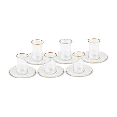 Karaca Fleur Gold 12-teiliges Teeservice für 6 Personen