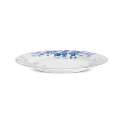 Karaca Delft Bone China Servierset mit Etagere für 6 Personen Blau, 8-teilig