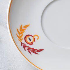 Karaca x Galatasaray Lizenziertes Espressotassen-Set für 6 Personen aus Porzellan, 12-teilig, 80 ml