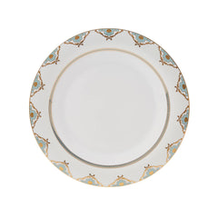 Karaca Forever Bone Dorothy Tafelservice für 12 Personen mit Golddekor, 53-teilig