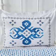 Karaca Home Neos Bettwäsche-Set für Doppelbett Blau aus 100 % Baumwolle