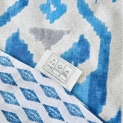 Karaca Home Neos Bettwäsche-Set für Doppelbett Blau aus 100 % Baumwolle