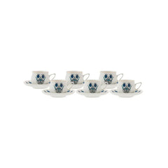 Karaca İznik New Form Coffee Cup Set for 6 Persons 90 ml